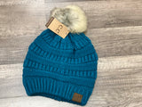 Classic Fur Pom C.C. Beanie