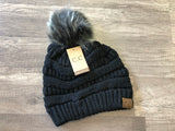 Classic Fur Pom C.C. Beanie