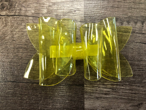 Solid yellow bow