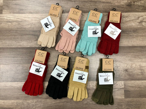 C.C. Beanie Adult Knit Gloves with SmartTips Technology