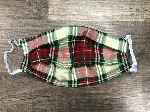 Christmas Plaid Mask