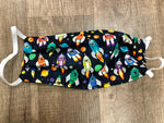 Cartoon Rocket Ship Mask