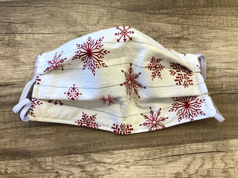 Wooden Snowflakes Christmas Mask