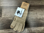 C.C. Beanie Adult Knit Gloves with SmartTips Technolog