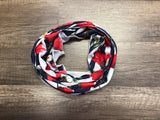 Gaiter Mask - Red and Navy Floral
