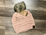 Classic Fur Pom C.C. Beanie