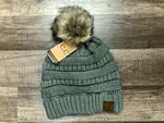 Classic Fur Pom C.C. Beanie