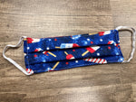 Adult Mask - Red, White & Blue Glitter Ice Cream Bars