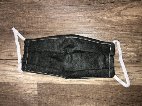 Black Paisley Mask