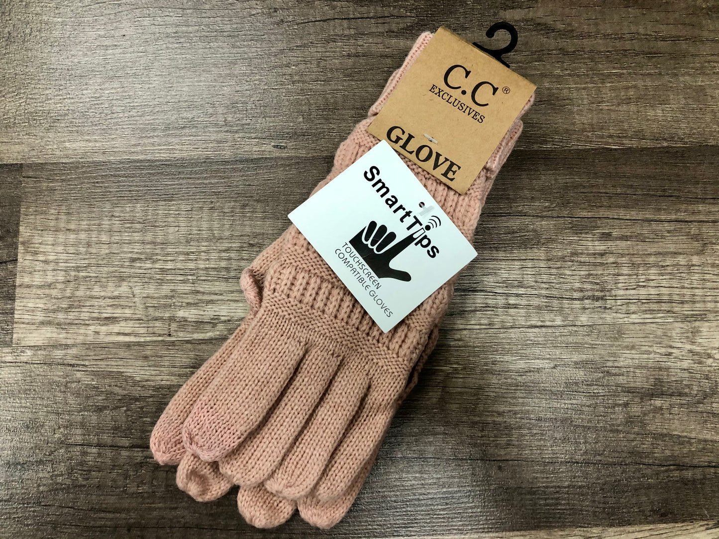 C.C. Beanie Adult Knit Gloves with SmartTips Technolog