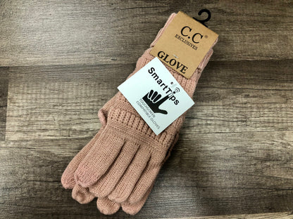 C.C. Beanie Adult Knit Gloves with SmartTips Technolog