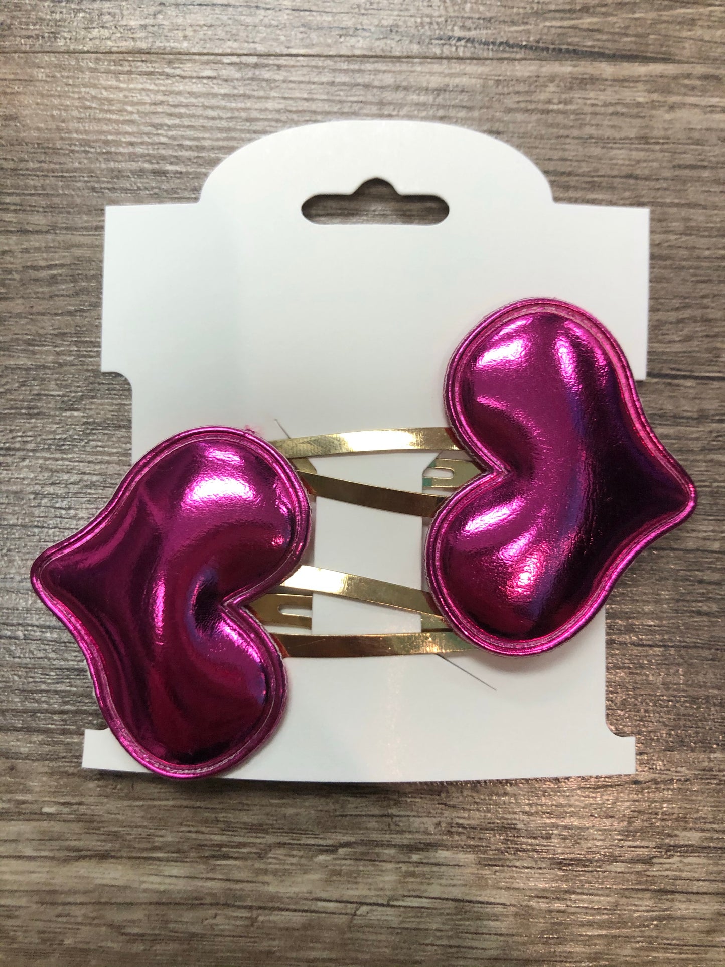 Shiny Valentine’s Hair Clips