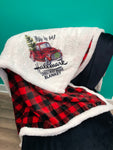 Red Truck Christmas Movie Blanket