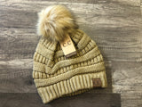 Classic Fur Pom C.C. Beanie