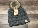 Classic Fur Pom C.C. Beanie