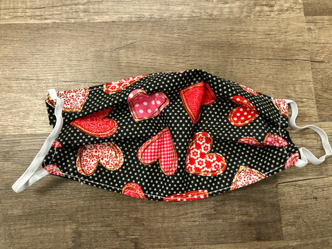 Polka Dot Heart Mask