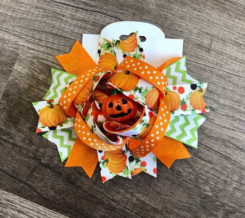 Halloween Pumpkin Bow
