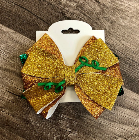 Pumpkin Leatherette Bow