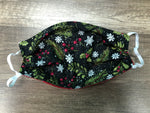 Holly Berries & Snowflakes Mask