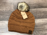 Classic Fur Pom C.C. Beanie