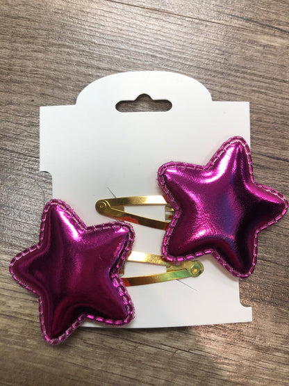 Shiny Valentine’s Hair Clips