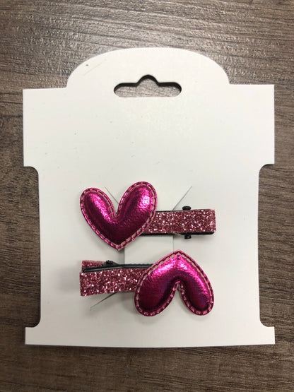 Mini Shiny Valentine’s Barrettes