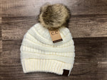 Classic Fur Pom C.C. Beanie