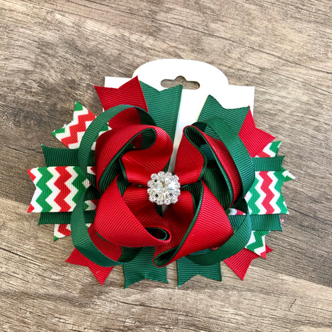 Red & Green Bow