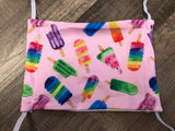 Moisture Wicking Mask - Popsicles
