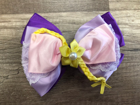 Purple and pink Pearl bow