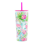 Lilly Pulitzer Tumbler with Straw, Floridita