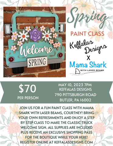 Spring Paint Night at Keffalas Designs
