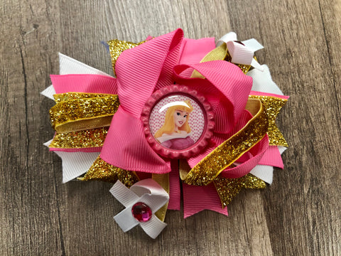 Pink Princess Inspired bow
