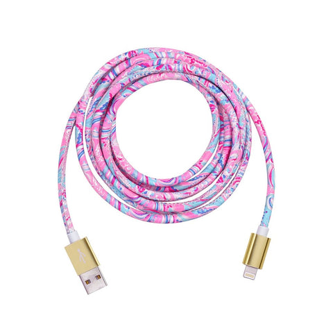 Lilly Pulitzer Charging Cord, Don't Be Jelly
