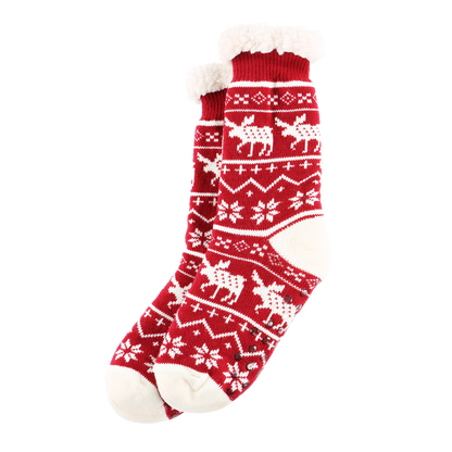 Nordic Moose Plush Sock