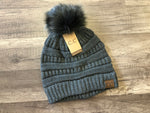 Classic Fur Pom C.C. Beanie