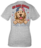 Simply Southern God Bless America Pup Shirt