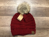 Classic Fur Pom C.C. Beanie