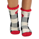 Plaid Truck Plush Sock