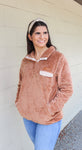 Simply Southern Super Soft Camel Quarter Snap Pull-Over