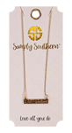 SS Necklace bar blessed
