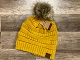 Classic Fur Pom C.C. Beanie