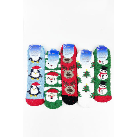 CHRISTMAS WINTER COZY FUZZY SOCKS