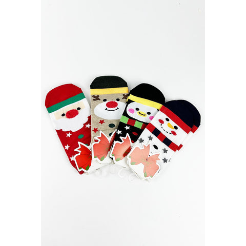 SANTA AND FRIENDS STAR CHRISTMAS SOCKS