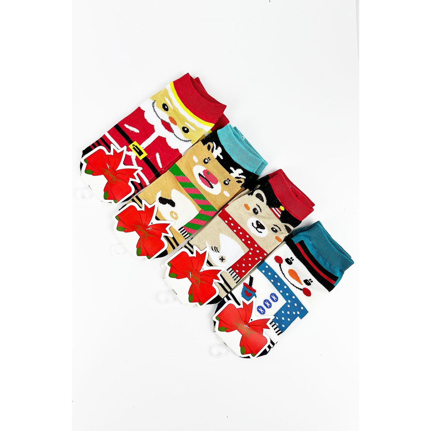 CHRISTMAS SANTA AND FRIENDS FULL BODY SOCKS