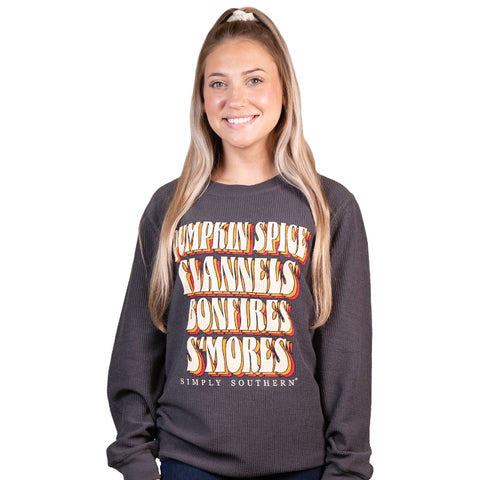 Simply Southern Crew Spice Long Sleeve Sweatshirt